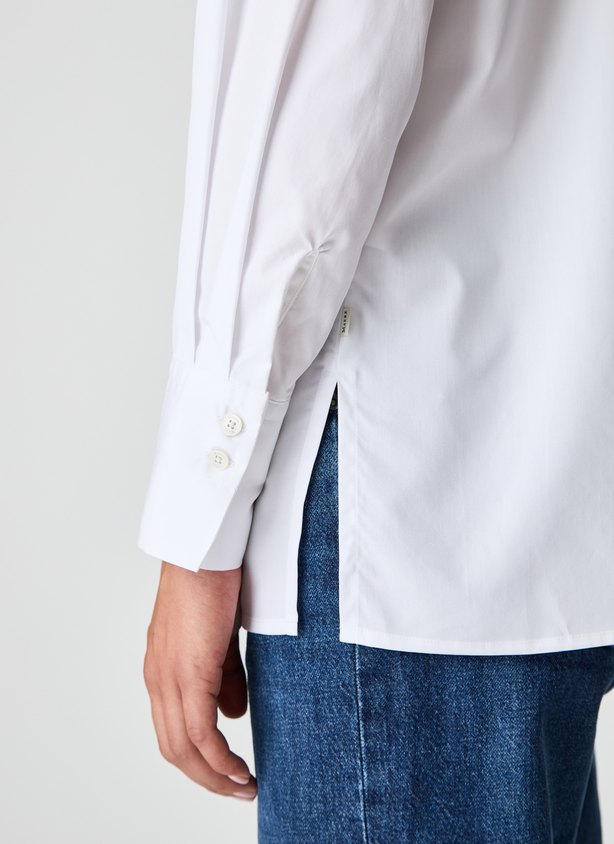 Bluse 1/1 Arm, Pure White Detailansicht 2