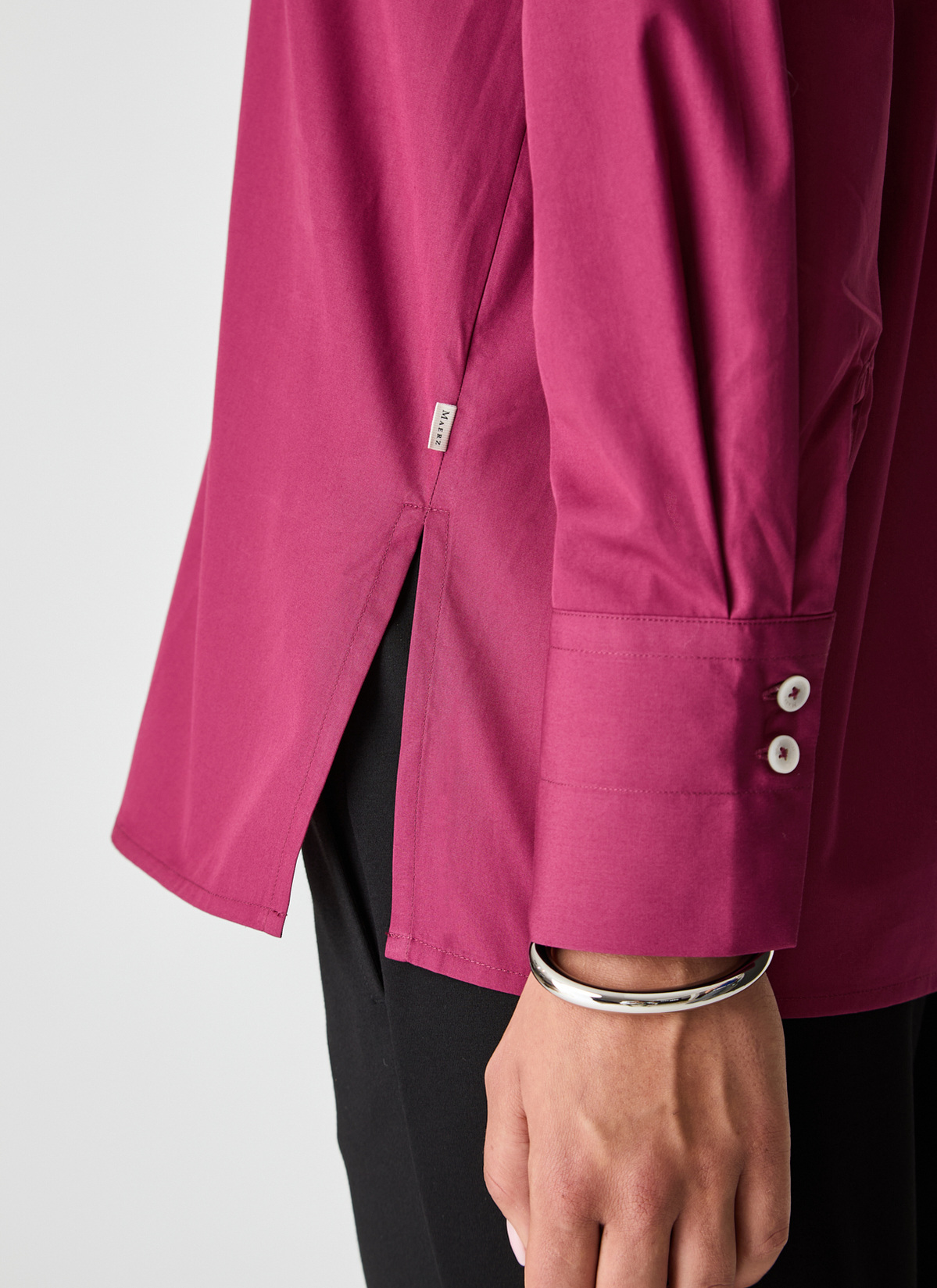 Bluse 1/1 Arm, Bordeaux Detailansicht 2