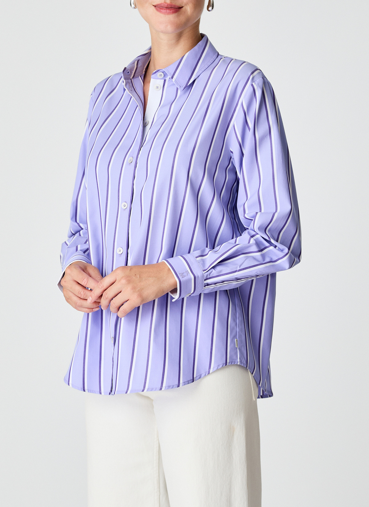 Bluse 1/1 Arm, Frosted Lavender Detailansicht 1