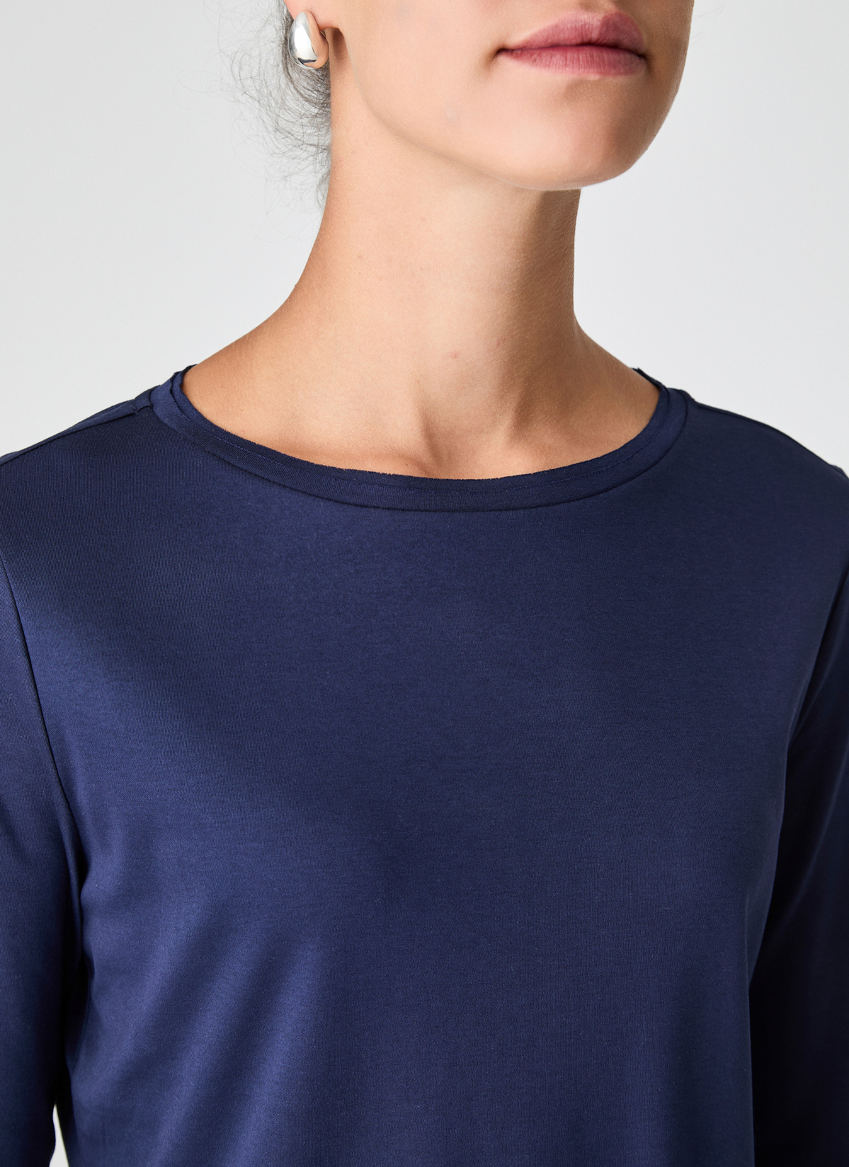 Longsleeve Rundhals 3/4 Arm, Bright Night Detailansicht 2