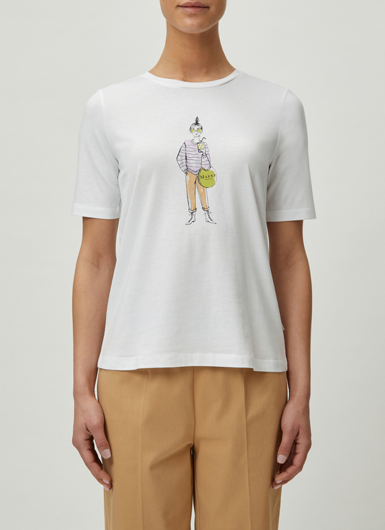T-Shirt Rundhals 1/2 Arm Soft Lavender Frontansicht