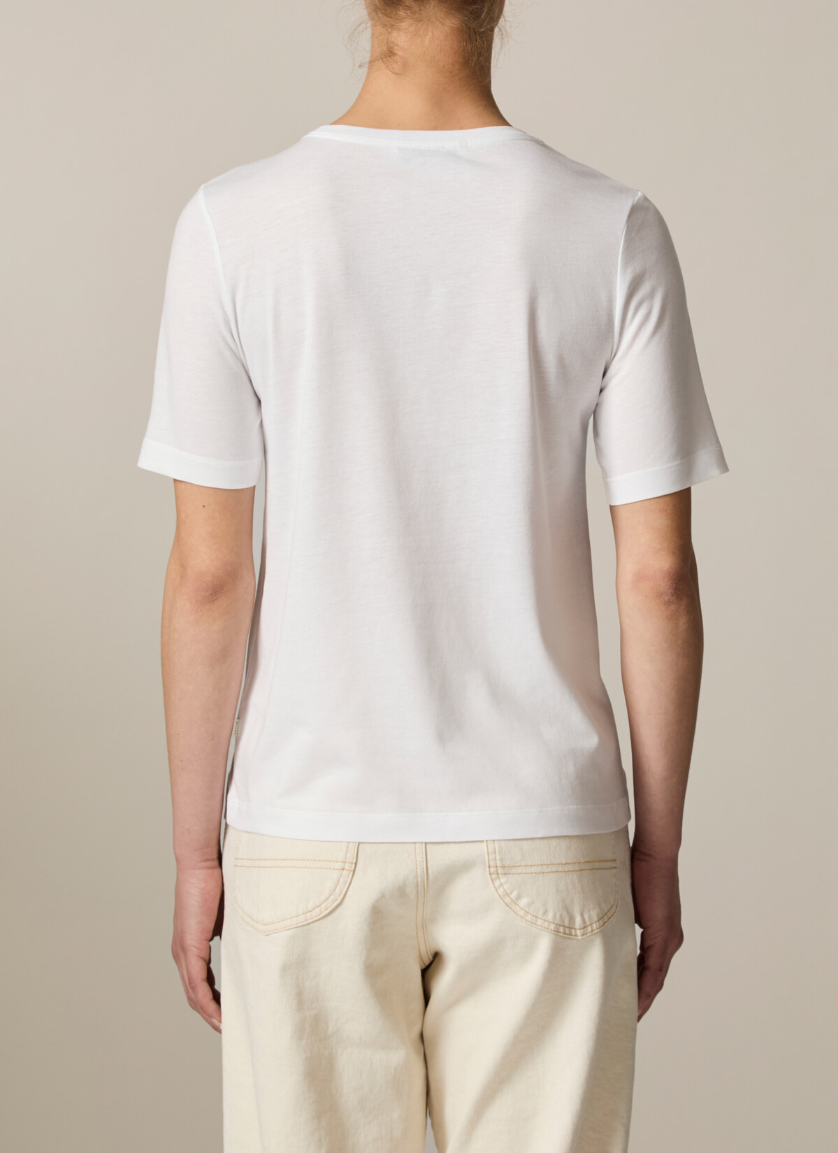 T-Shirt Rundhals 1/2 Arm, Mandarin Rückansicht
