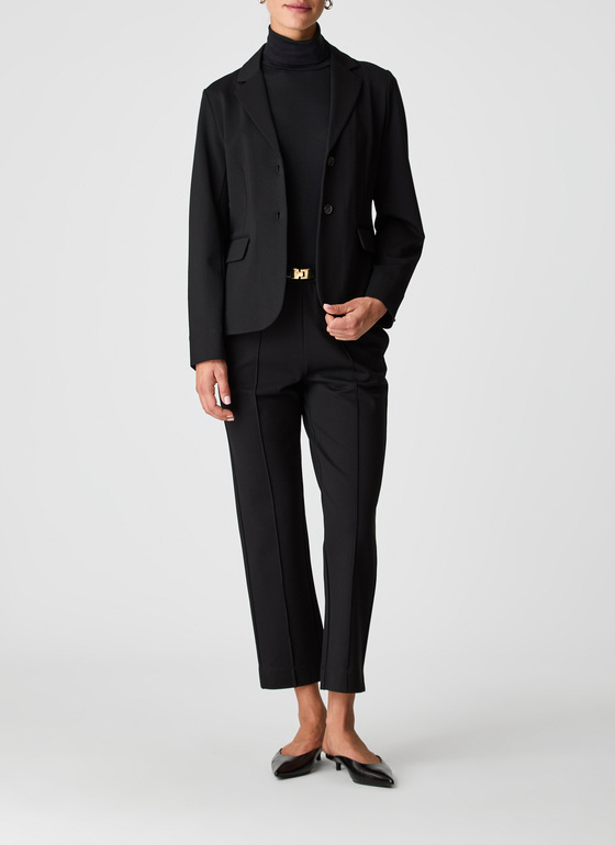 Sweat Blazer Black Frontansicht