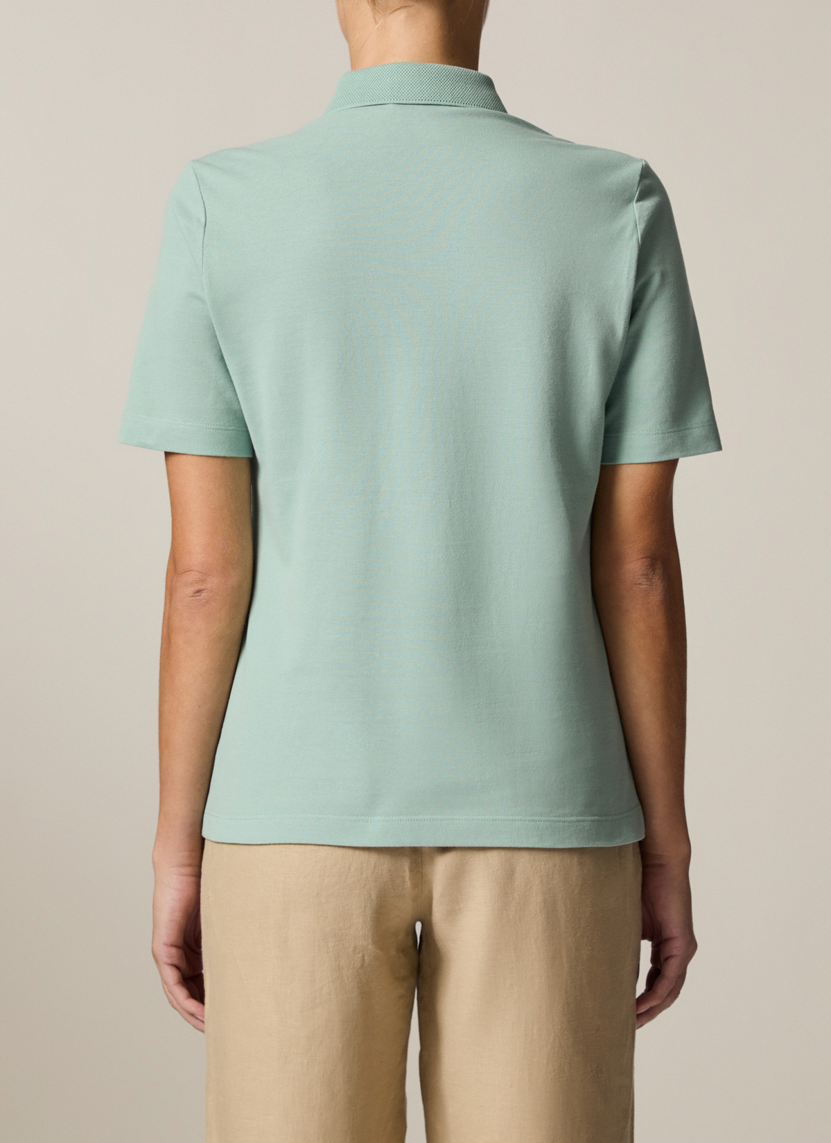 Bluse 1/1 Arm, Light Aqua Rückansicht