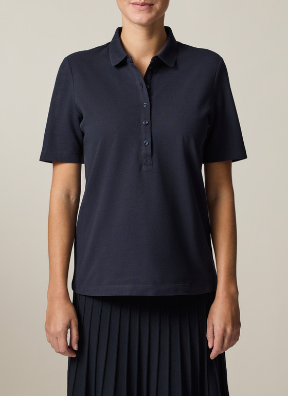 Bluse 1/1 Arm Navy Frontansicht