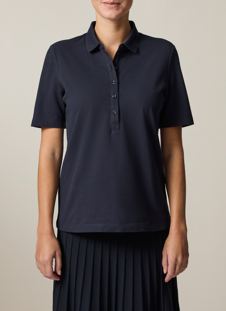 Bluse 1/1 Arm, Navy Frontansicht