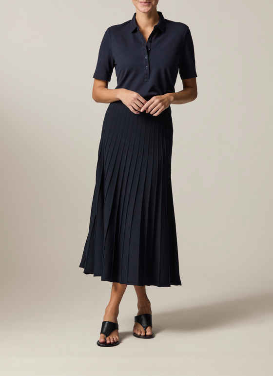 Bluse 1/1 Arm Navy Frontansicht