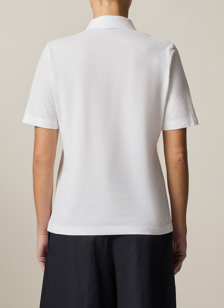 Bluse 1/1 Arm, Pure White Rückansicht