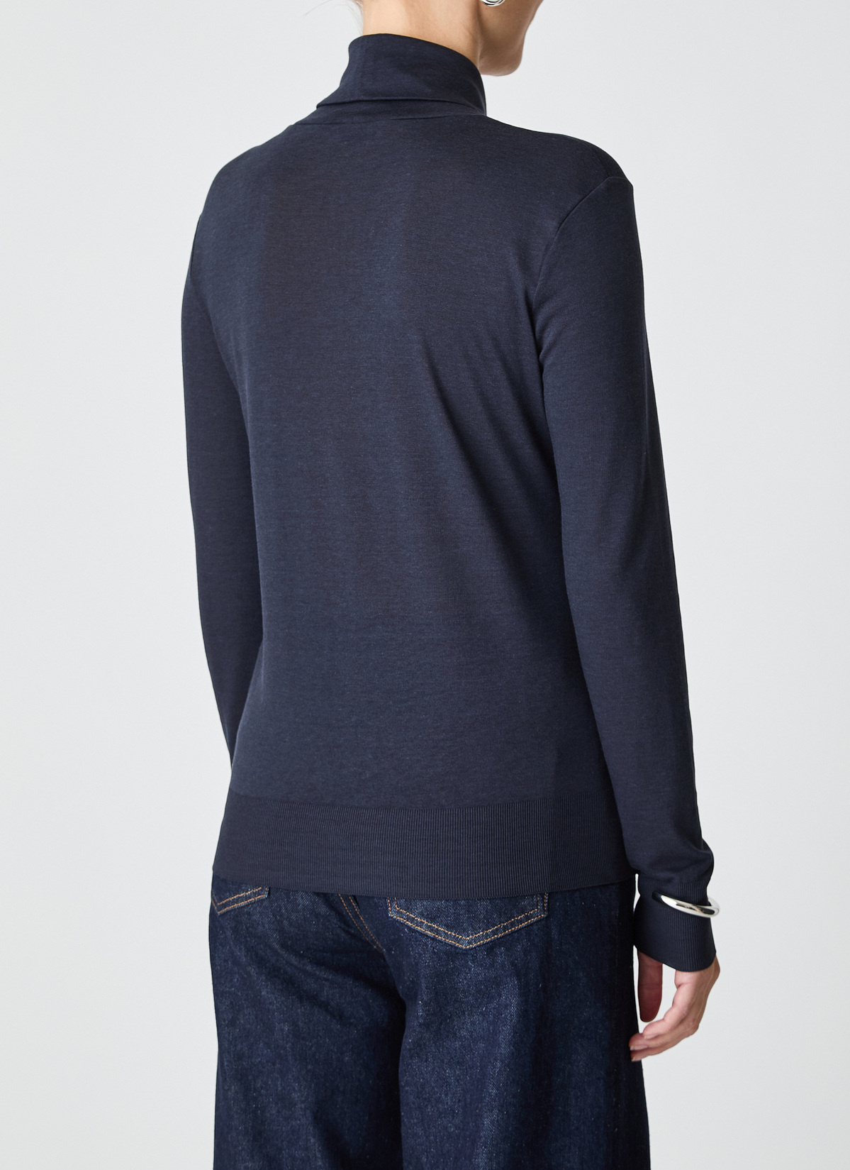 Longsleeve 1/1 Arm, Navy Rückansicht