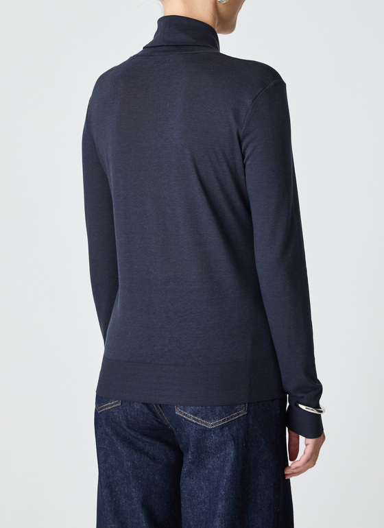 Longsleeve 1/1 Arm Navy Frontansicht