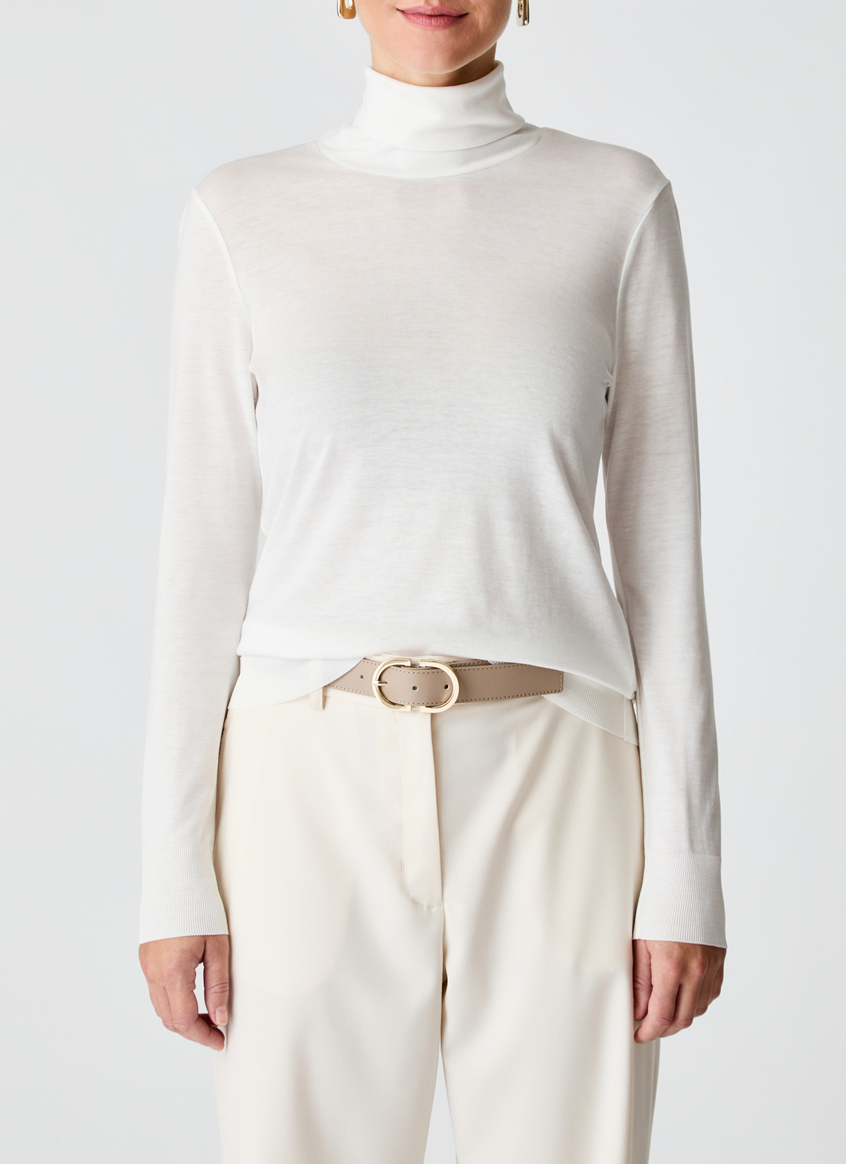 Longsleeve 1/1 Arm, New White Frontansicht