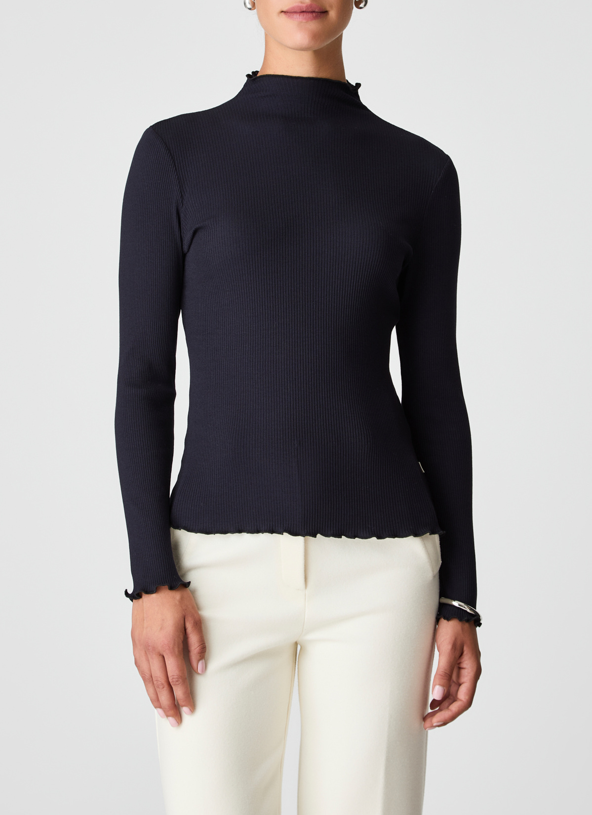 Longsleeve 1/1 Arm, Navy Detailansicht 2