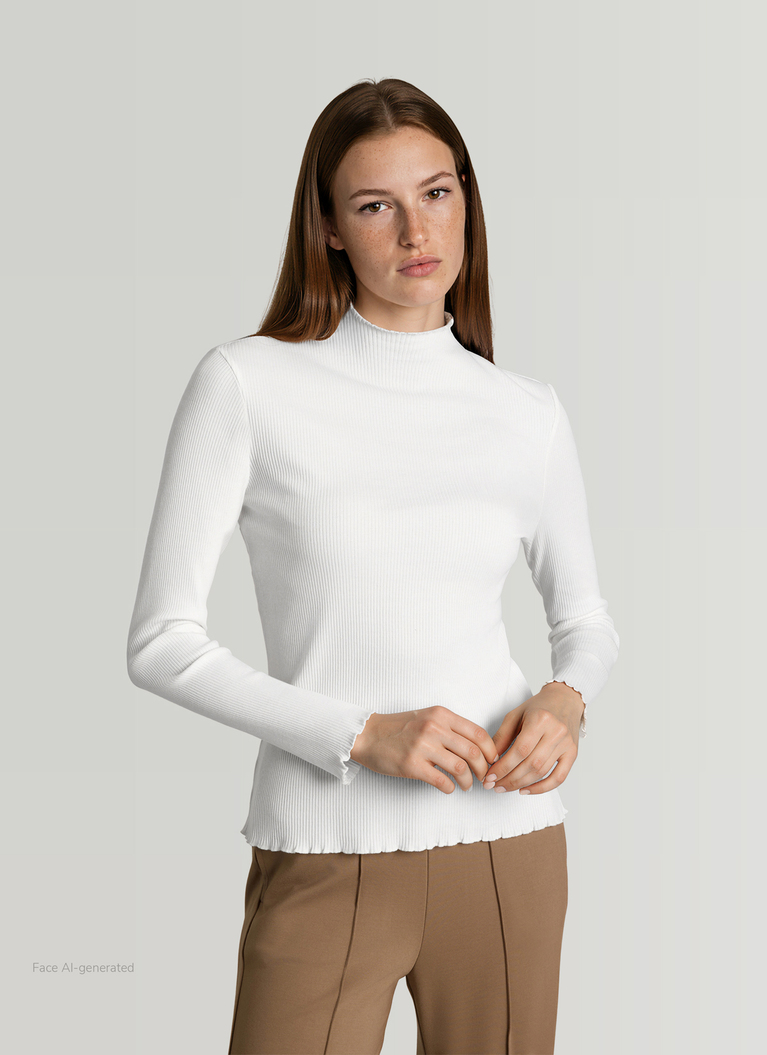 LongsleeveNew White Frontansicht