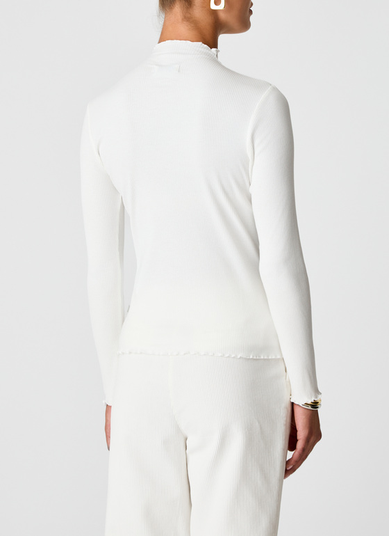 Longsleeve 1/1 Arm New White Frontansicht