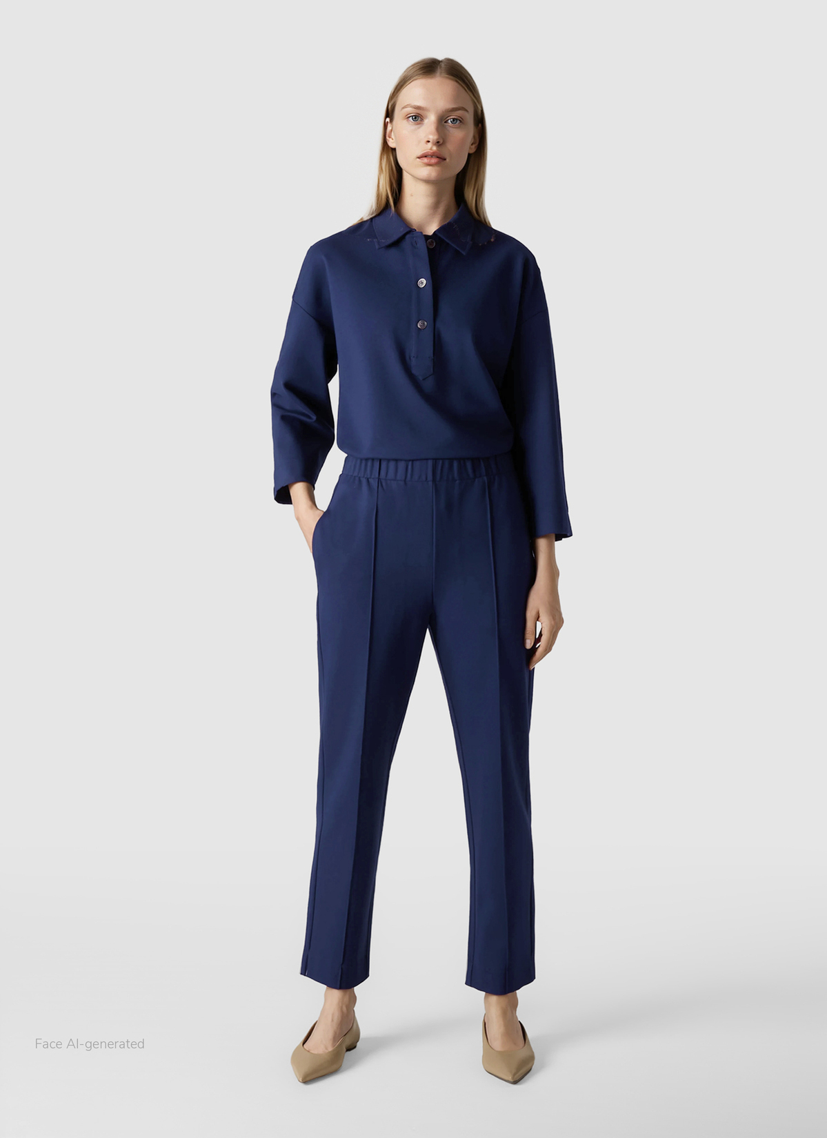 Poloshirt, Midnight Sail Detailansicht 2