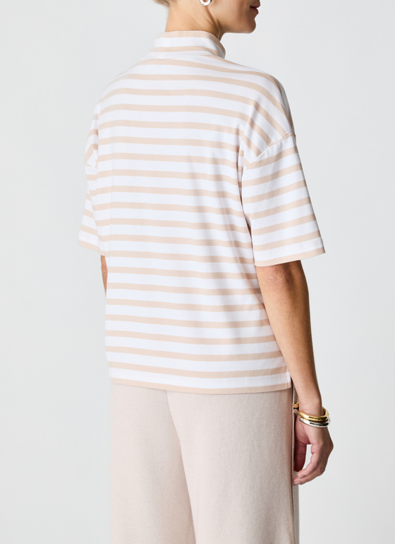 T-Shirt 1/2 Arm Sand Frontansicht