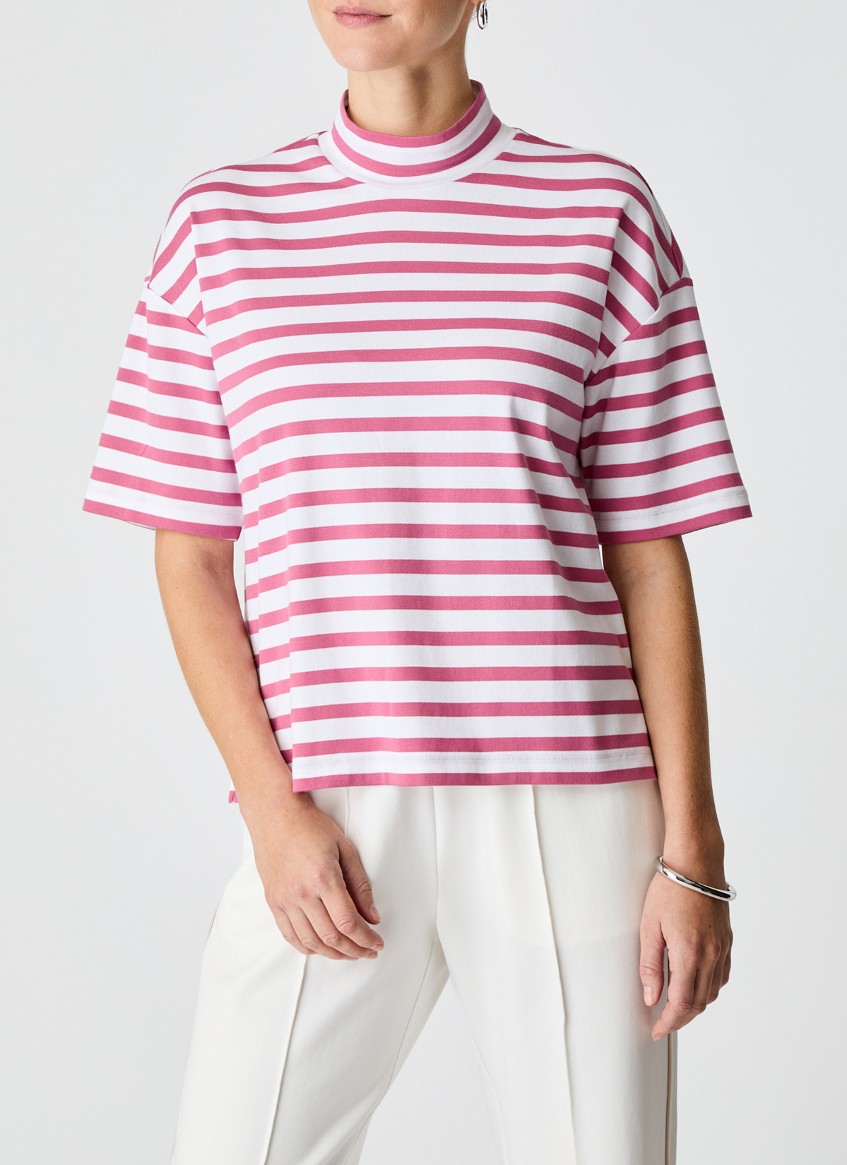 T-Shirt 1/2 Arm, Smoky Pink Frontansicht