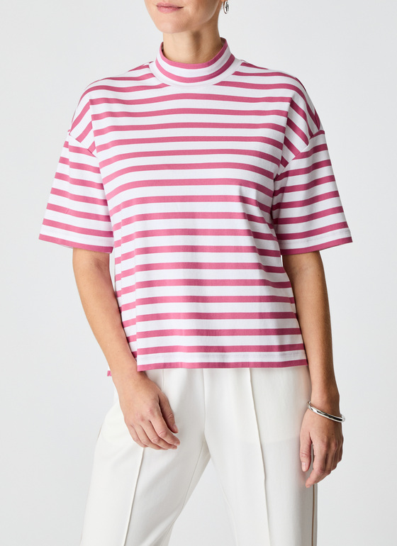 T-Shirt 1/2 Arm Smoky Pink Frontansicht