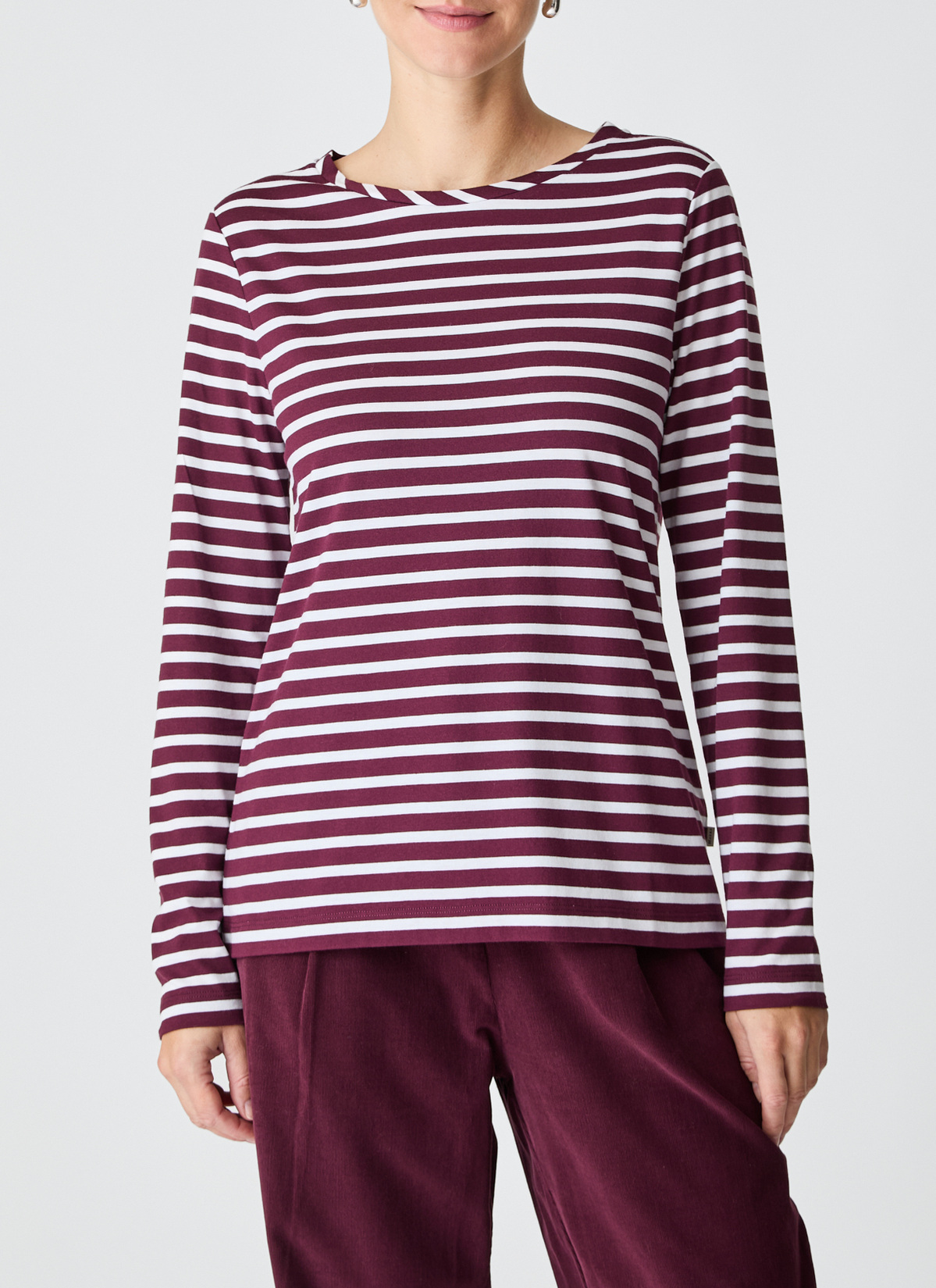 Longsleeve 1/1 Arm, Oxid Red Frontansicht