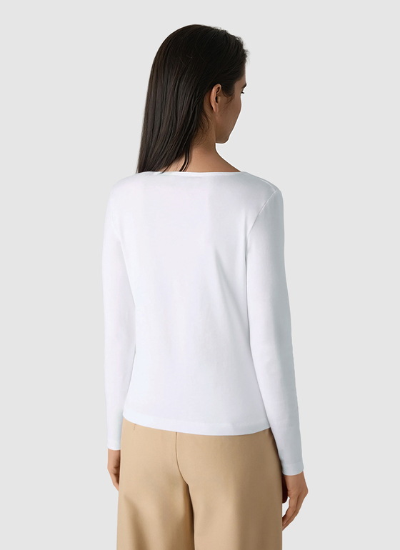 Longsleeve 1/1 Arm Pure White Frontansicht