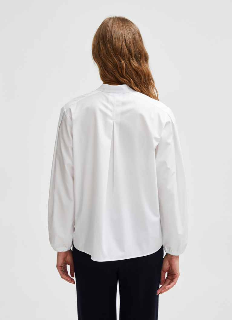 Bluse 1/1 Arm, Pure White Rückansicht