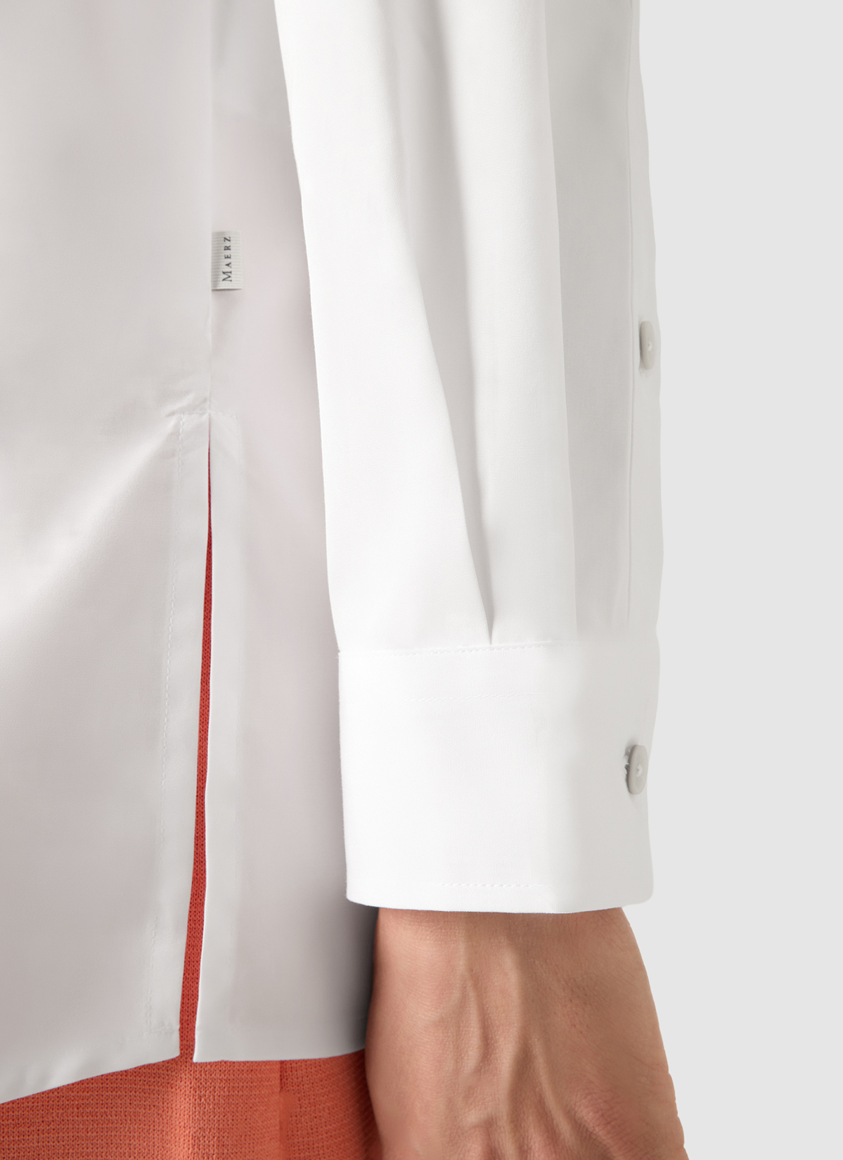 Bluse 1/1 Arm, Pure White Detailansicht 1