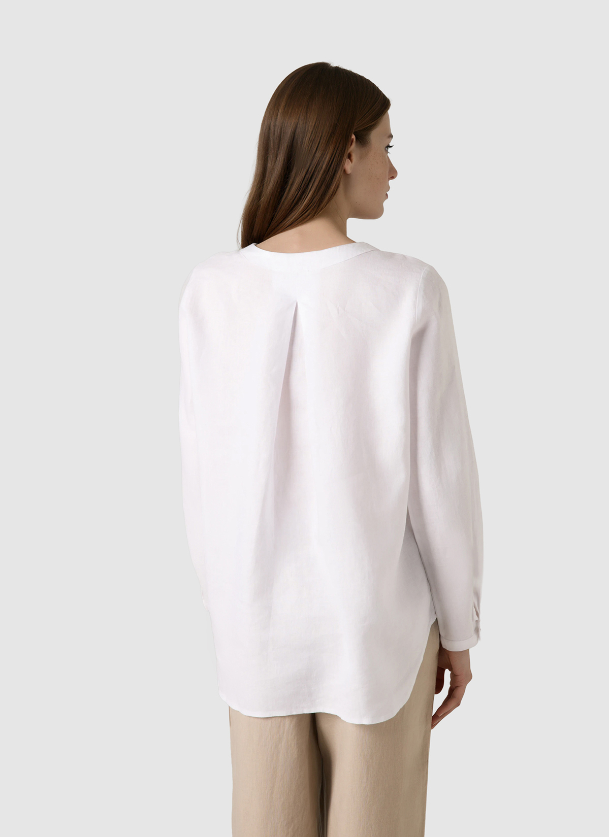 Bluse 1/1 Arm, Pure White Rückansicht
