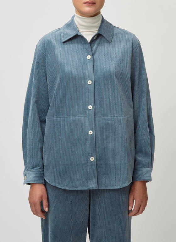 Overshirt Washed Denim Frontansicht