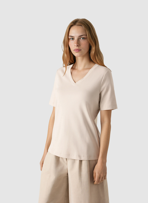 T-Shirt V-Neck 1/2 Arm width=