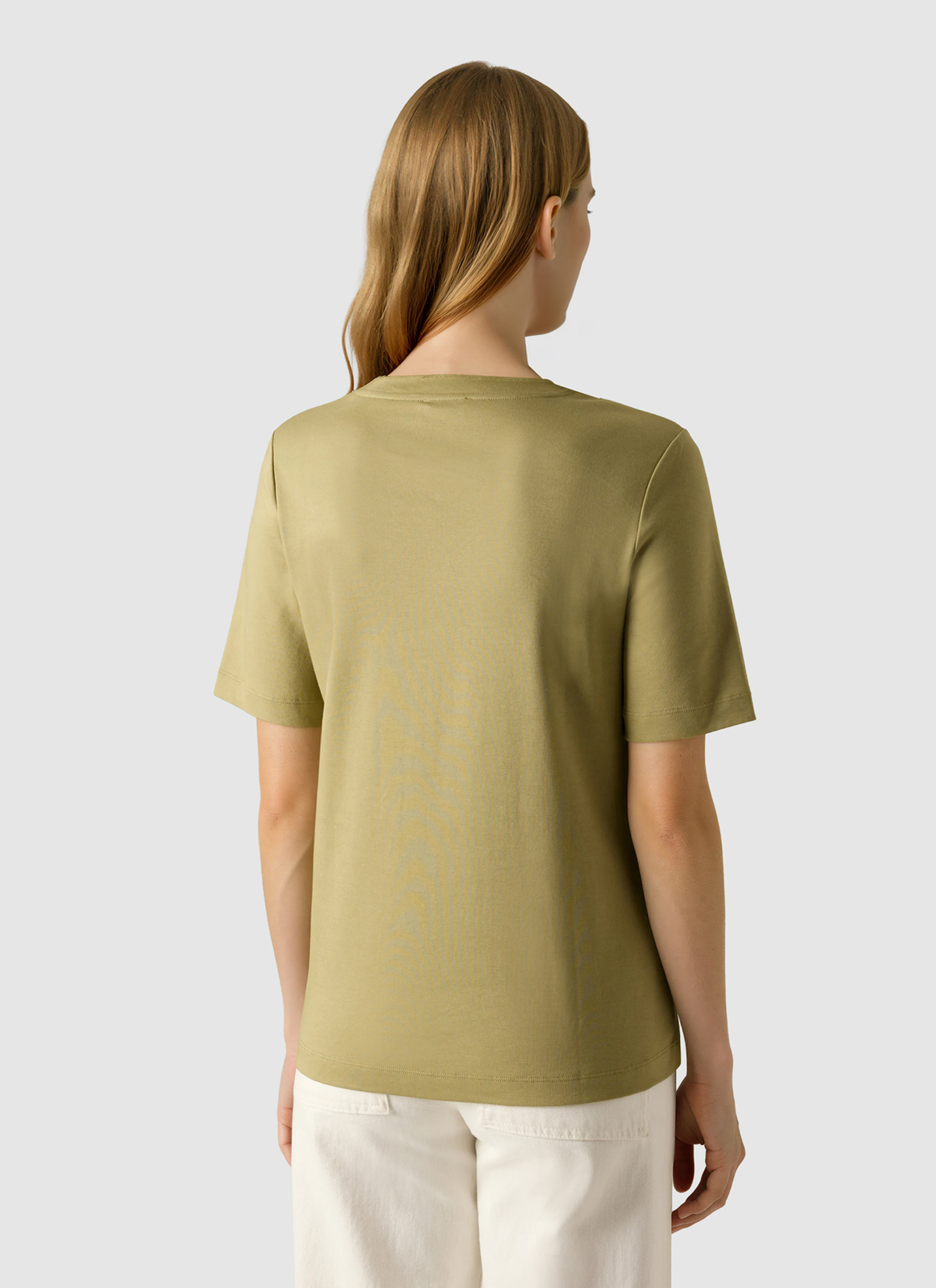 T-Shirt V-Neck 1/2 Arm, Dried Herb Rückansicht