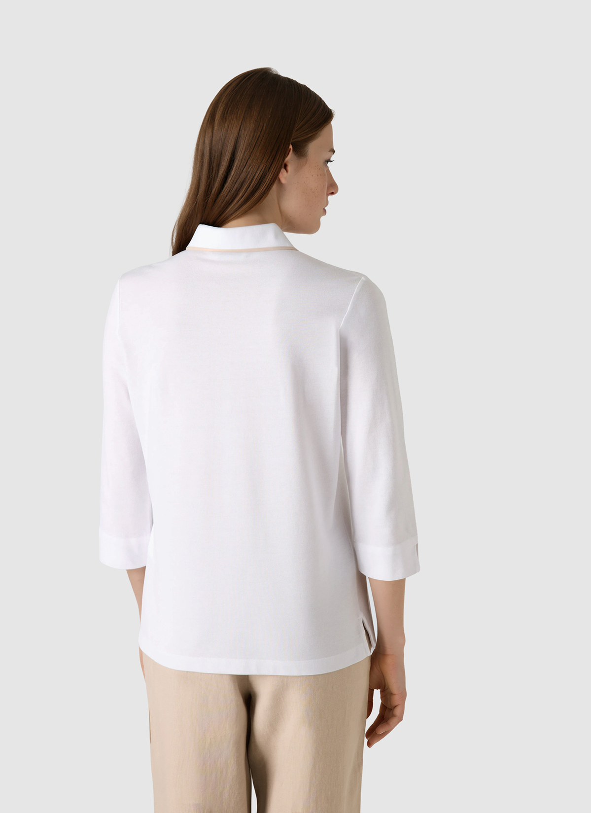 Poloshirt, Pure White Rückansicht