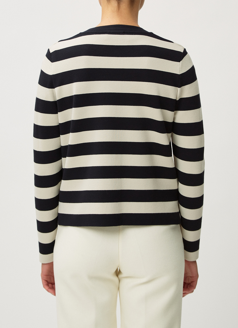 Strick Cardigan 1/1 Arm, Navy Detailansicht 1