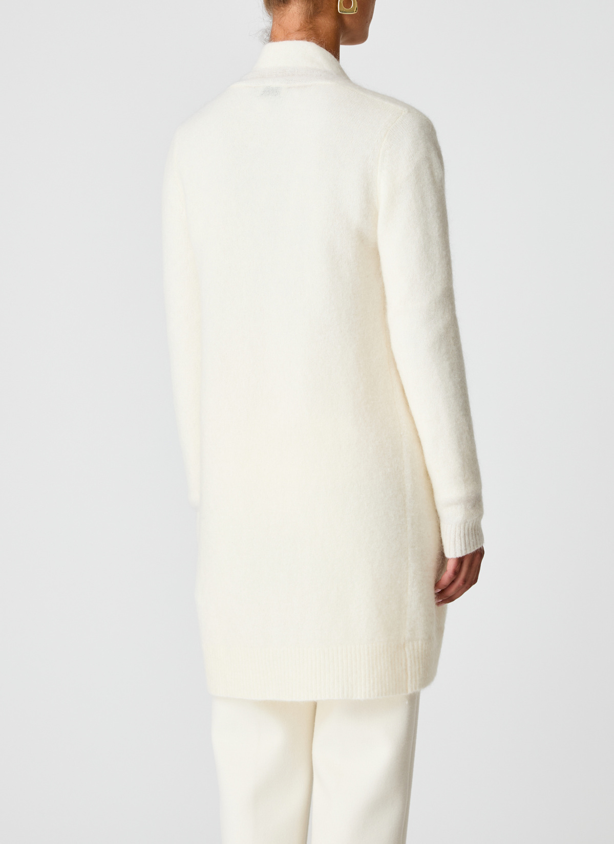 Strickjacke lang, New White Rückansicht
