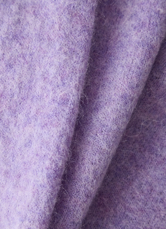 Strickjacke lang Frosted Lavender Frontansicht
