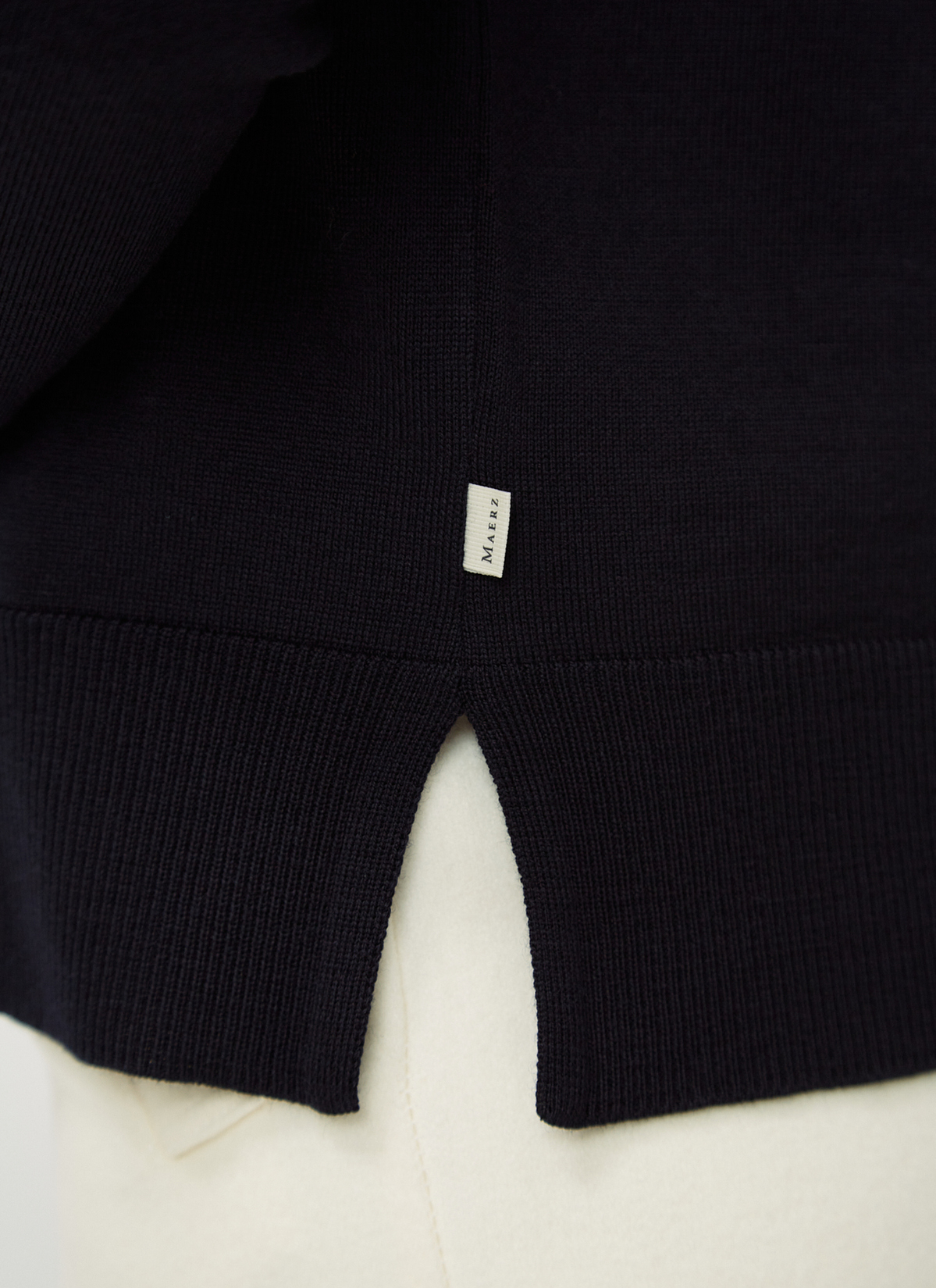 Strick Cardigan 1/1 Arm, Navy Detailansicht 2