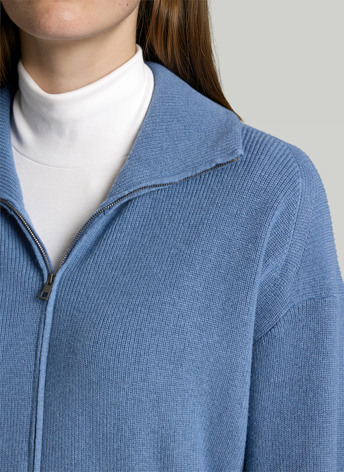 Strickjacke Zip 1/1 Arm width=