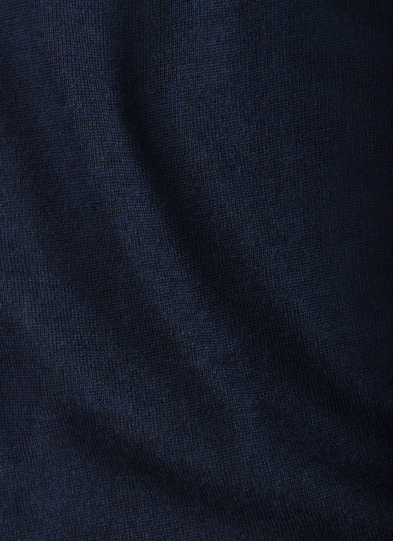 Strick Cardigan 1/1 Arm Dark Denim Frontansicht