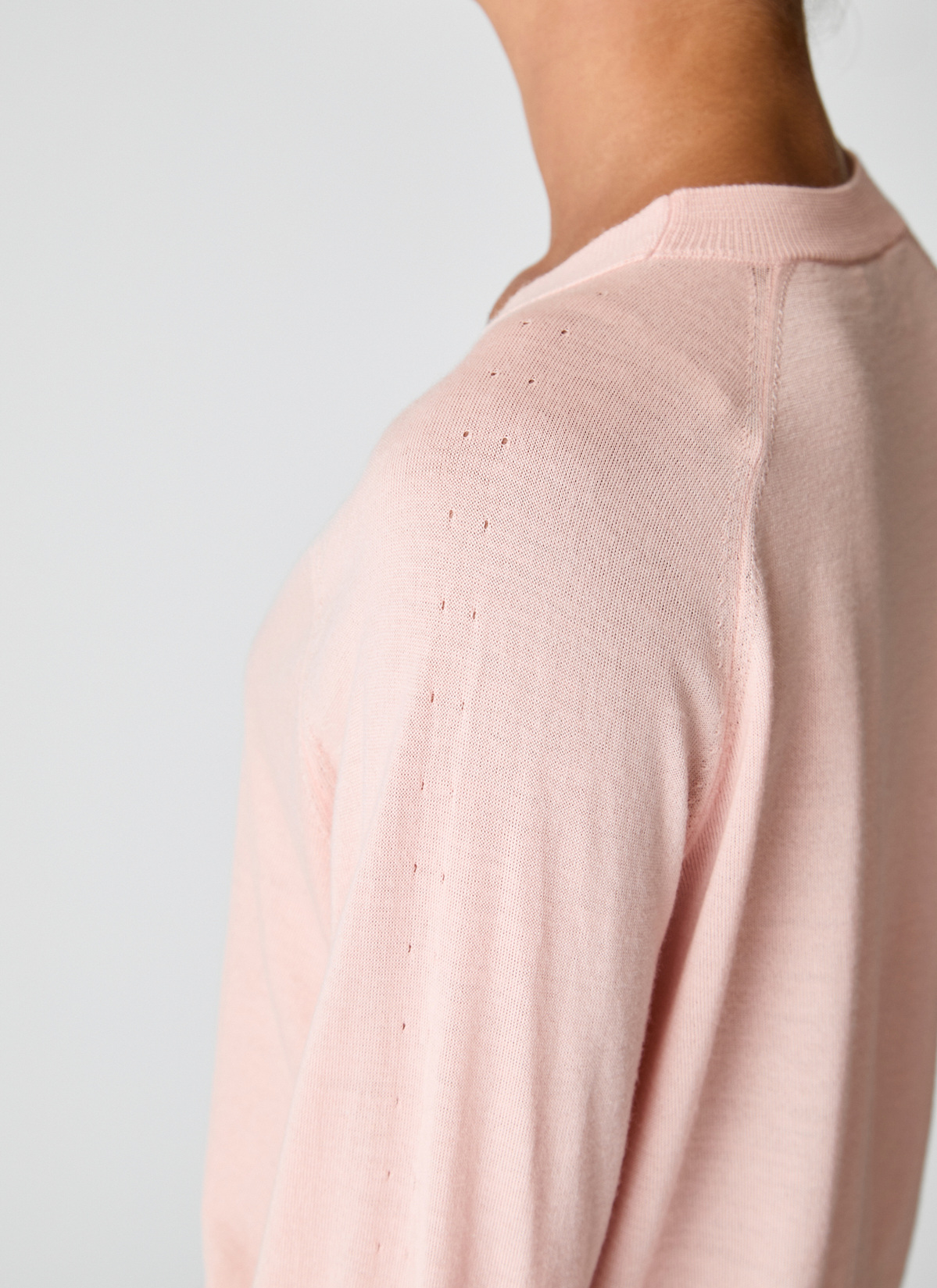 Strick Cardigan 1/1 Arm, Pastel Peach Detailansicht 1