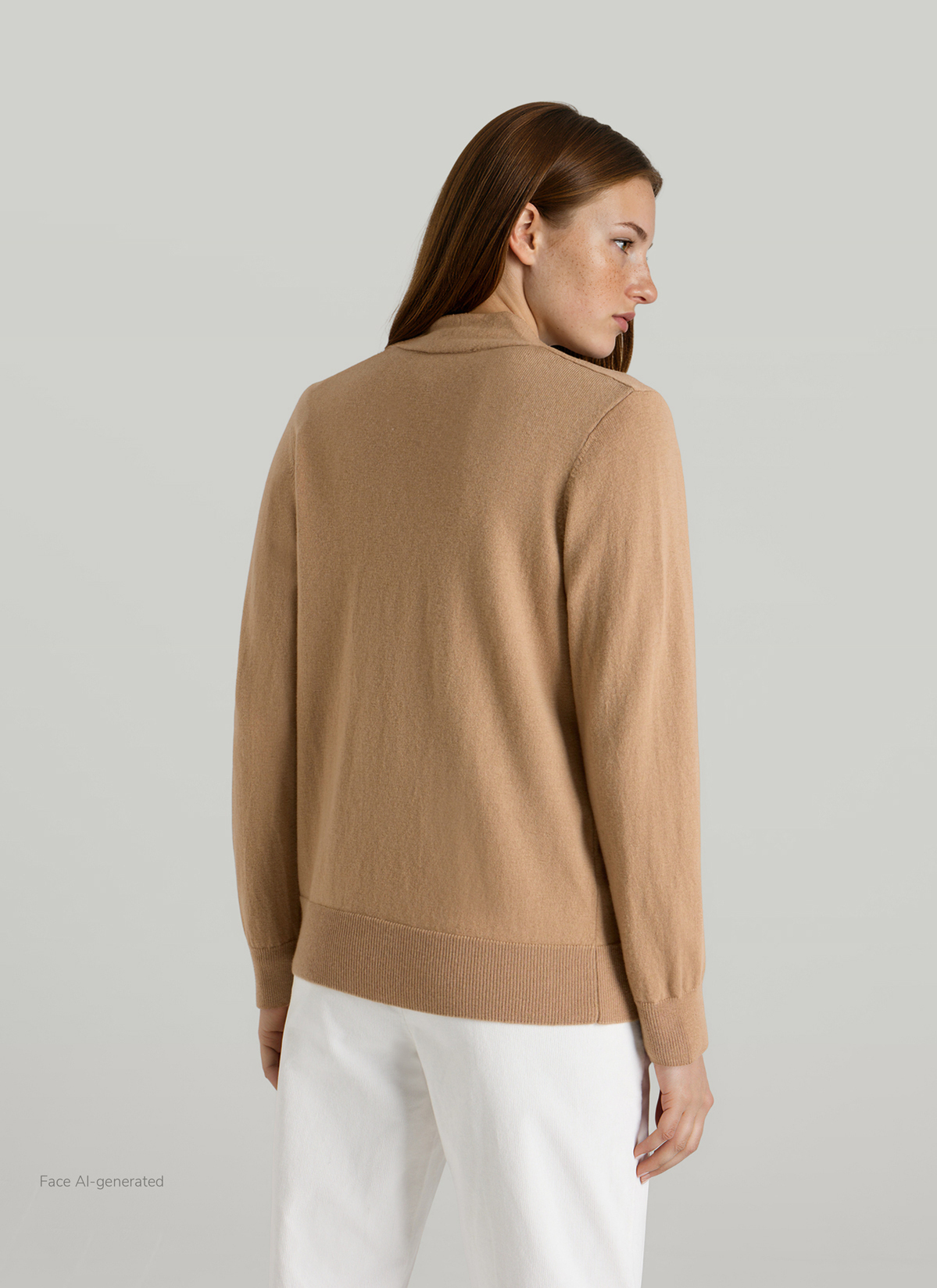 Strickjacke 1/1 Arm, Pumpkin Spice Rückansicht
