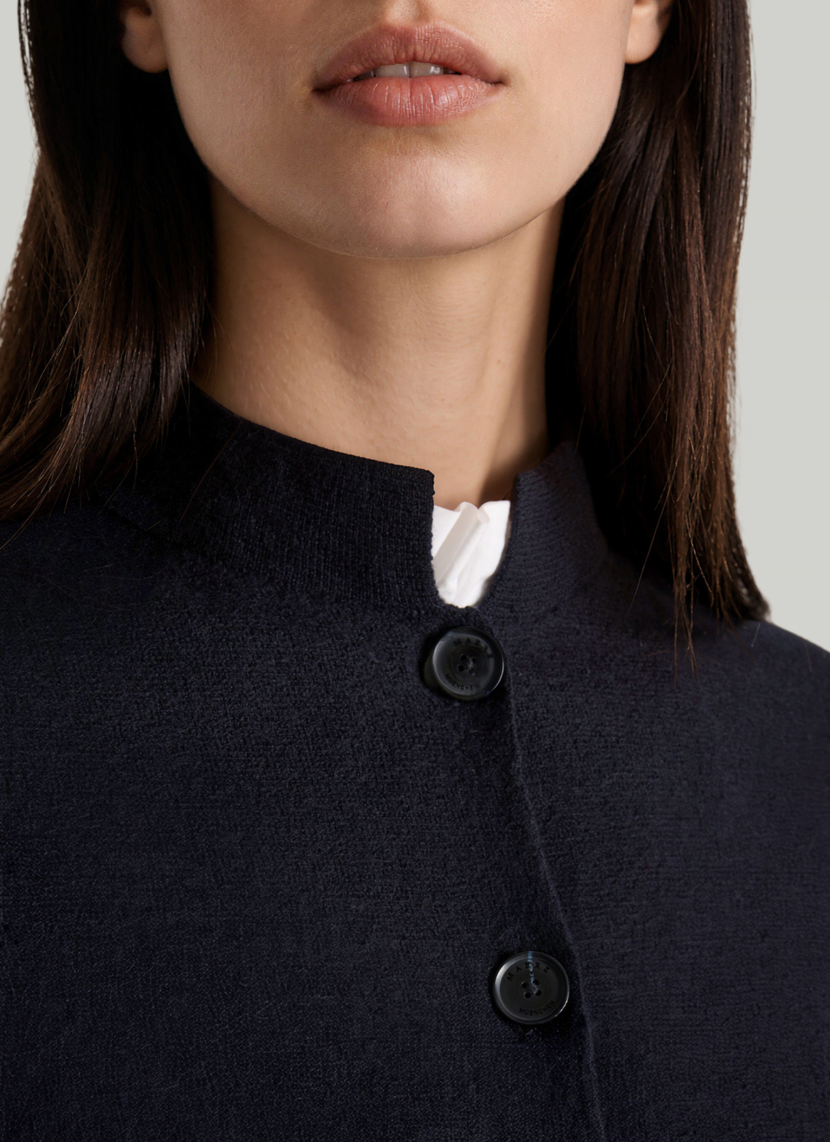 Strick Blazer, Navy Detailansicht 1