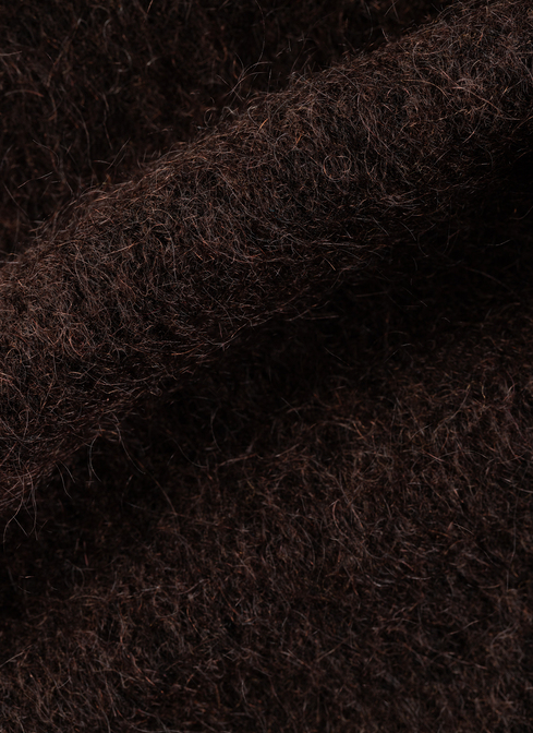 Strickjacke Knopf 1/1 Arm, Dark Coffee 
