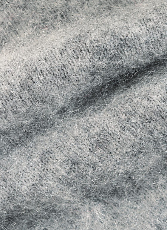 Strickjacke Knopf 1/1 Arm Autumn Mist Frontansicht