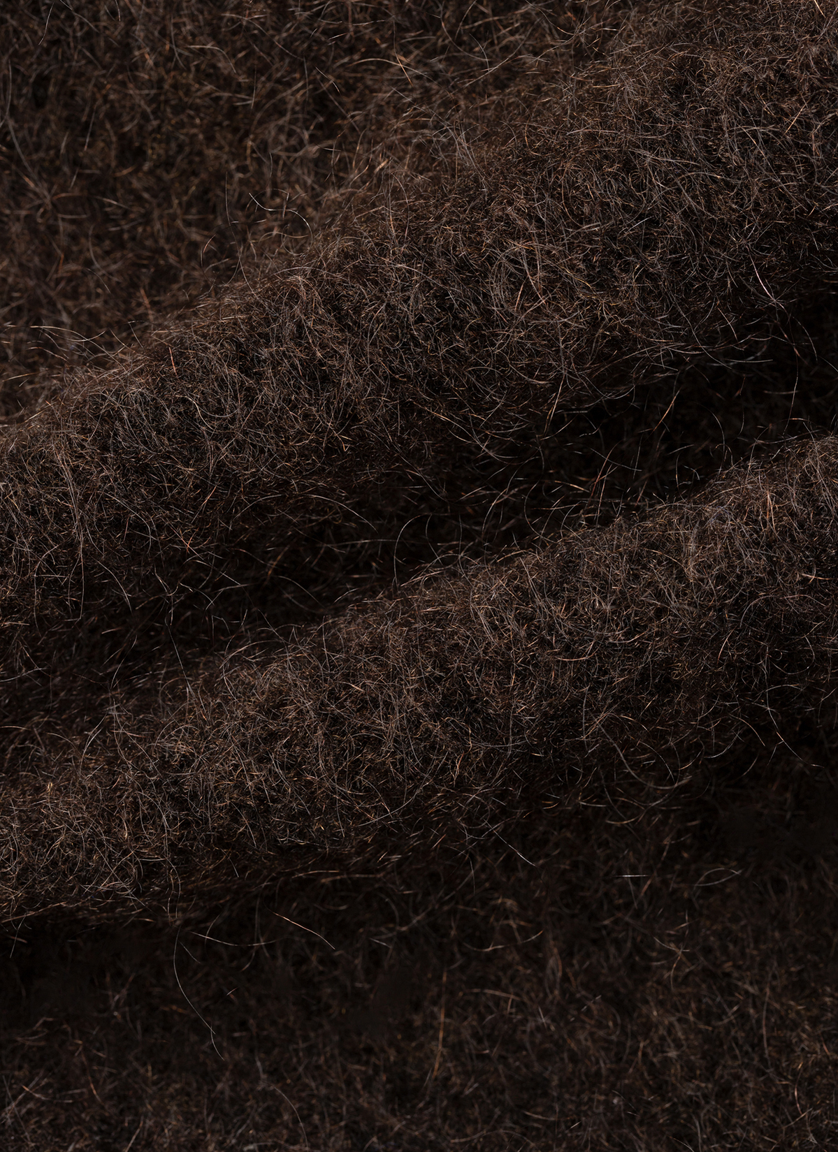 Strickjacke 1/1 Arm, Dark Coffee