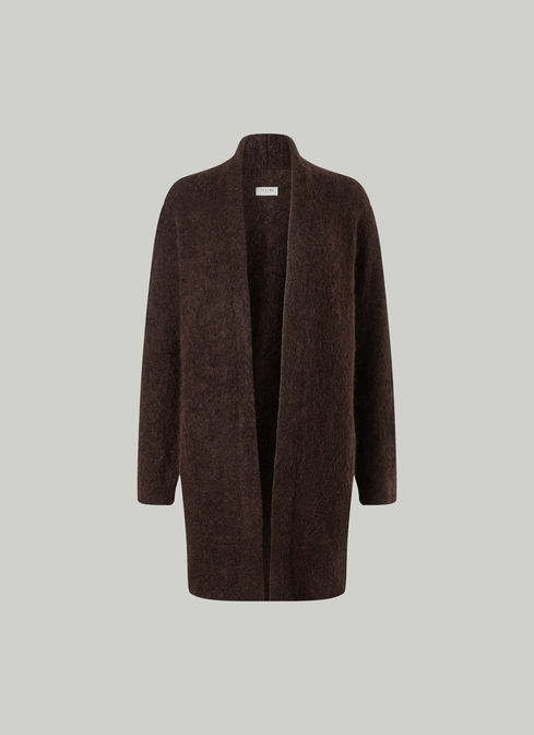 Strickjacke 1/1 Arm, Dark Coffee 