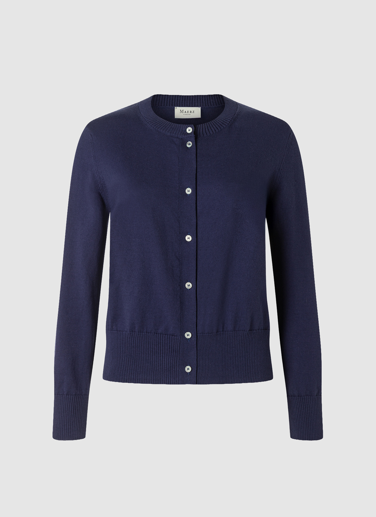 Strickjacke Schalkragen 1/1 Arm, Midnight Sail 