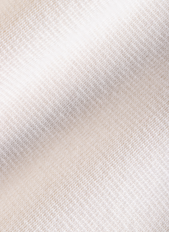 Strickjacke Zip 1/1 Arm New White Frontansicht