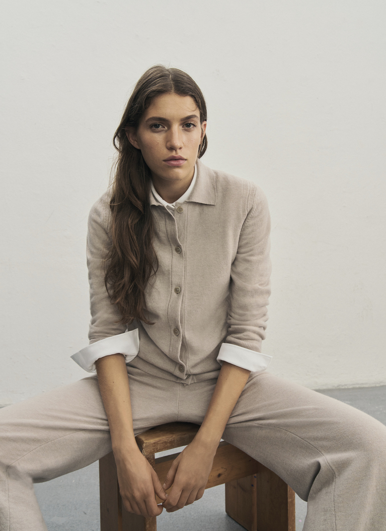 StrickjackeBritish Tea Frontansicht