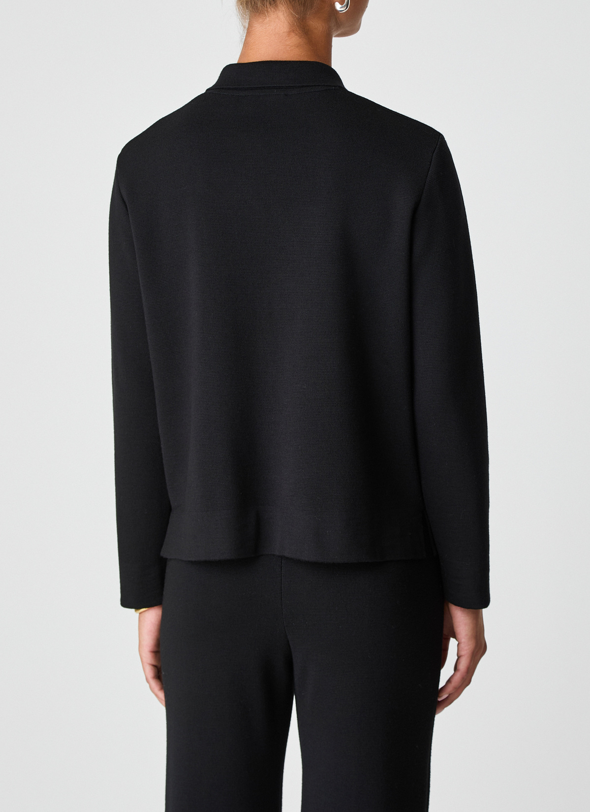 Strickjacke lang, Black Rückansicht