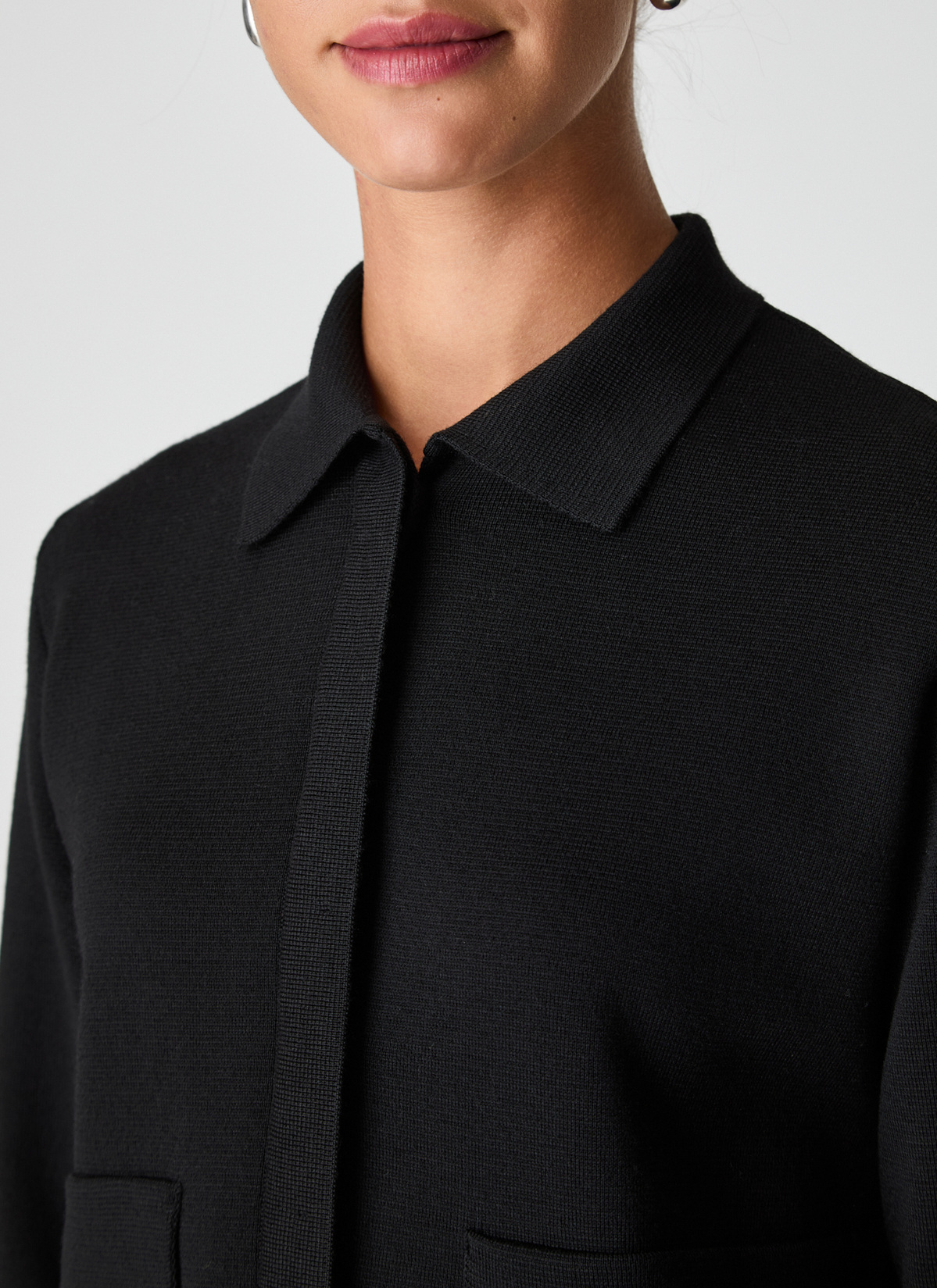 Strickjacke lang, Black Detailansicht 1