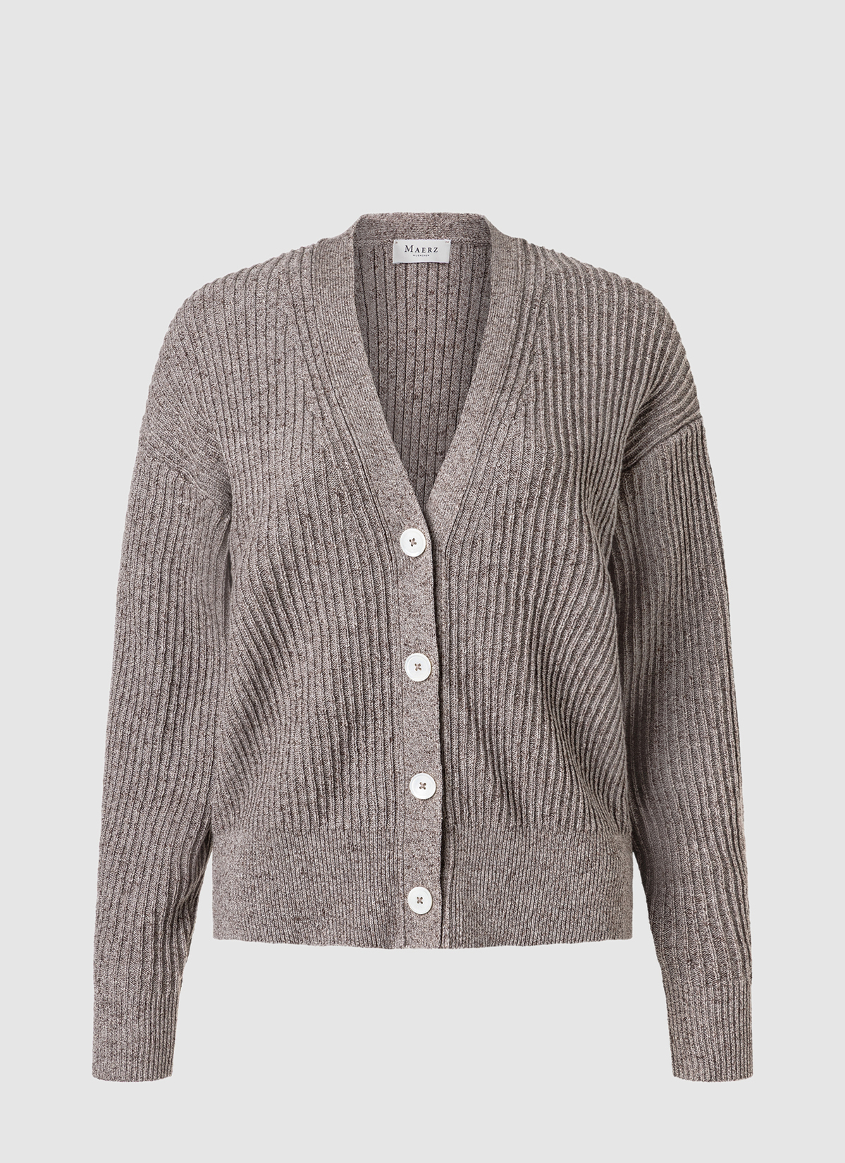 Strickjacke 1/1 Arm, Pale Brown